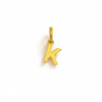 Charm Lettera K in Oro Giallo – Modello 1