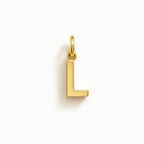 Charm Lettera L in Oro Giallo – Modello 1