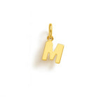 Charm Lettera M in Oro Giallo – Modello 1