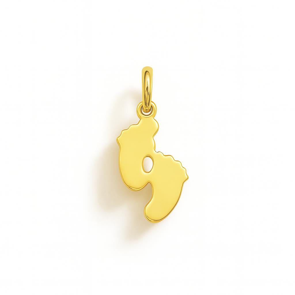 Charm Piedini in Oro Giallo
