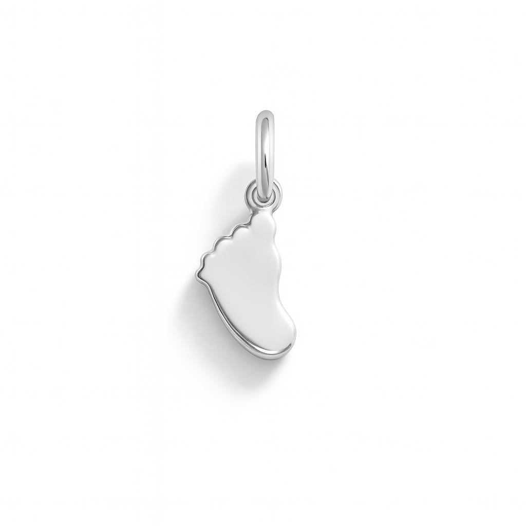 Charm Piedino in Oro Bianco