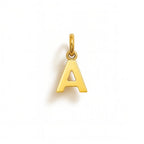 Charm Lettera A in Oro Giallo – Modello 1