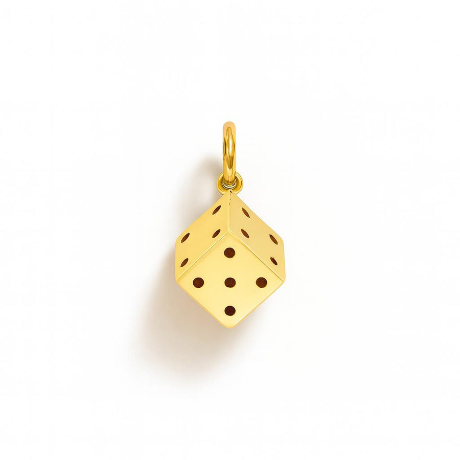 Charm Dado in Oro Giallo