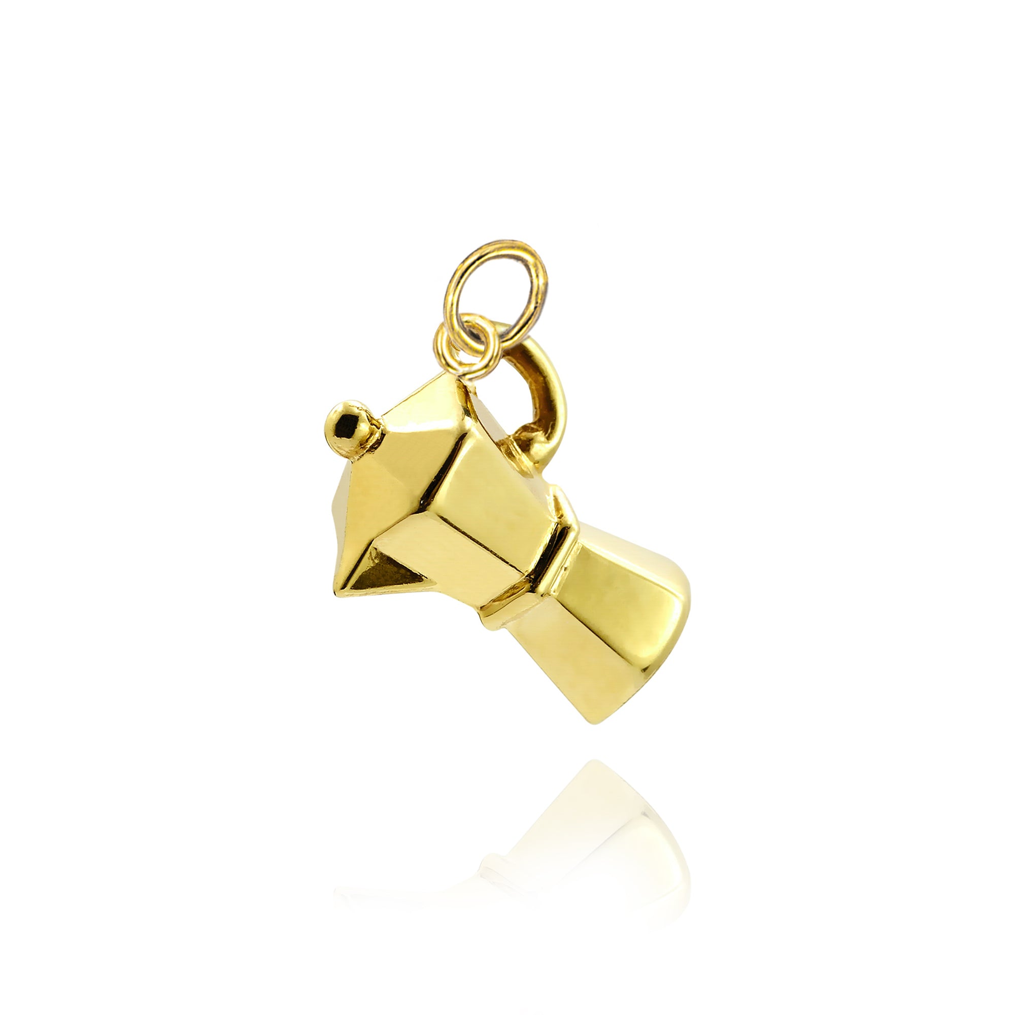 Moka Pendant in Real Gold 