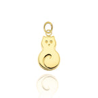 Cat Pendant in Real Gold 