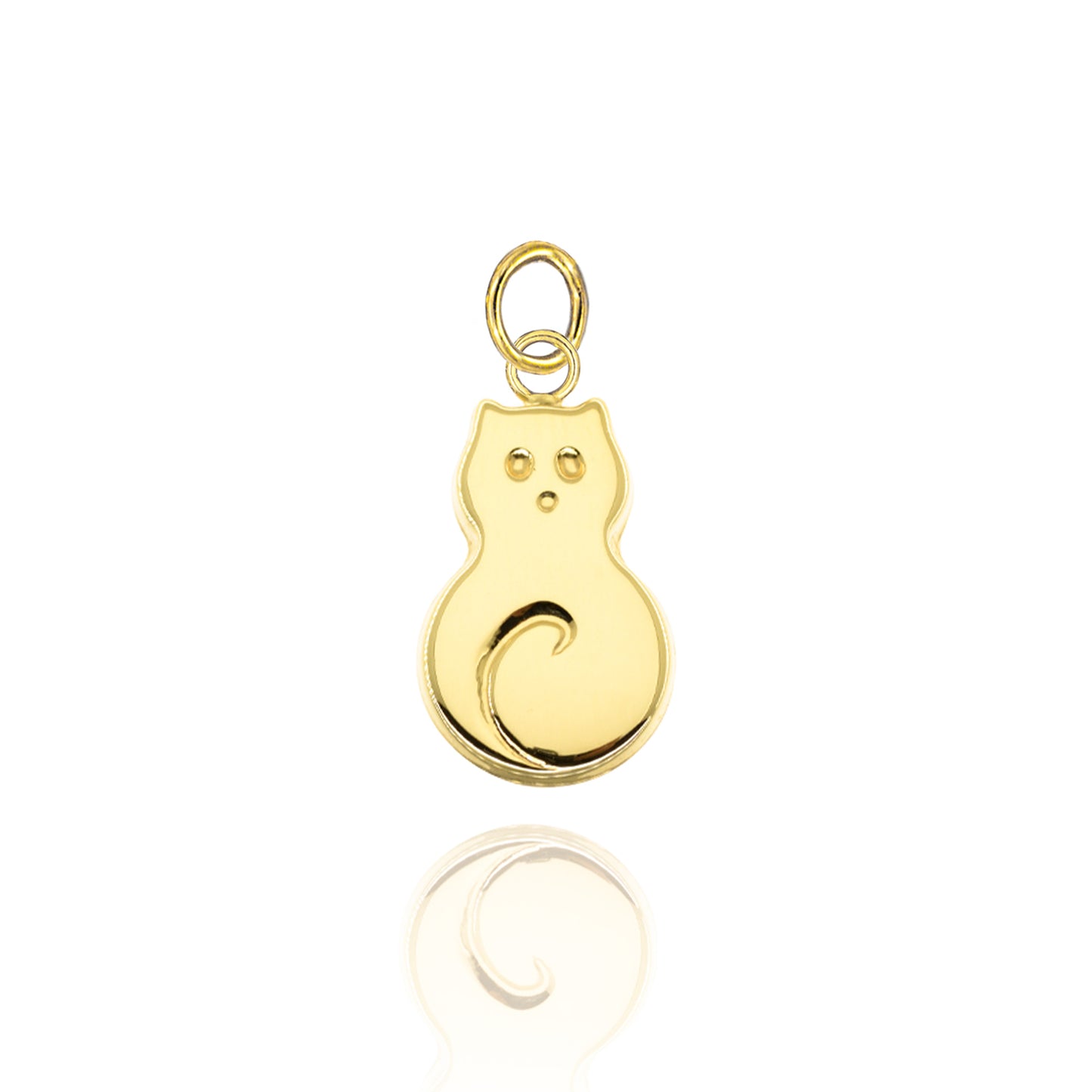 Charm Gatto d'Oro Vero