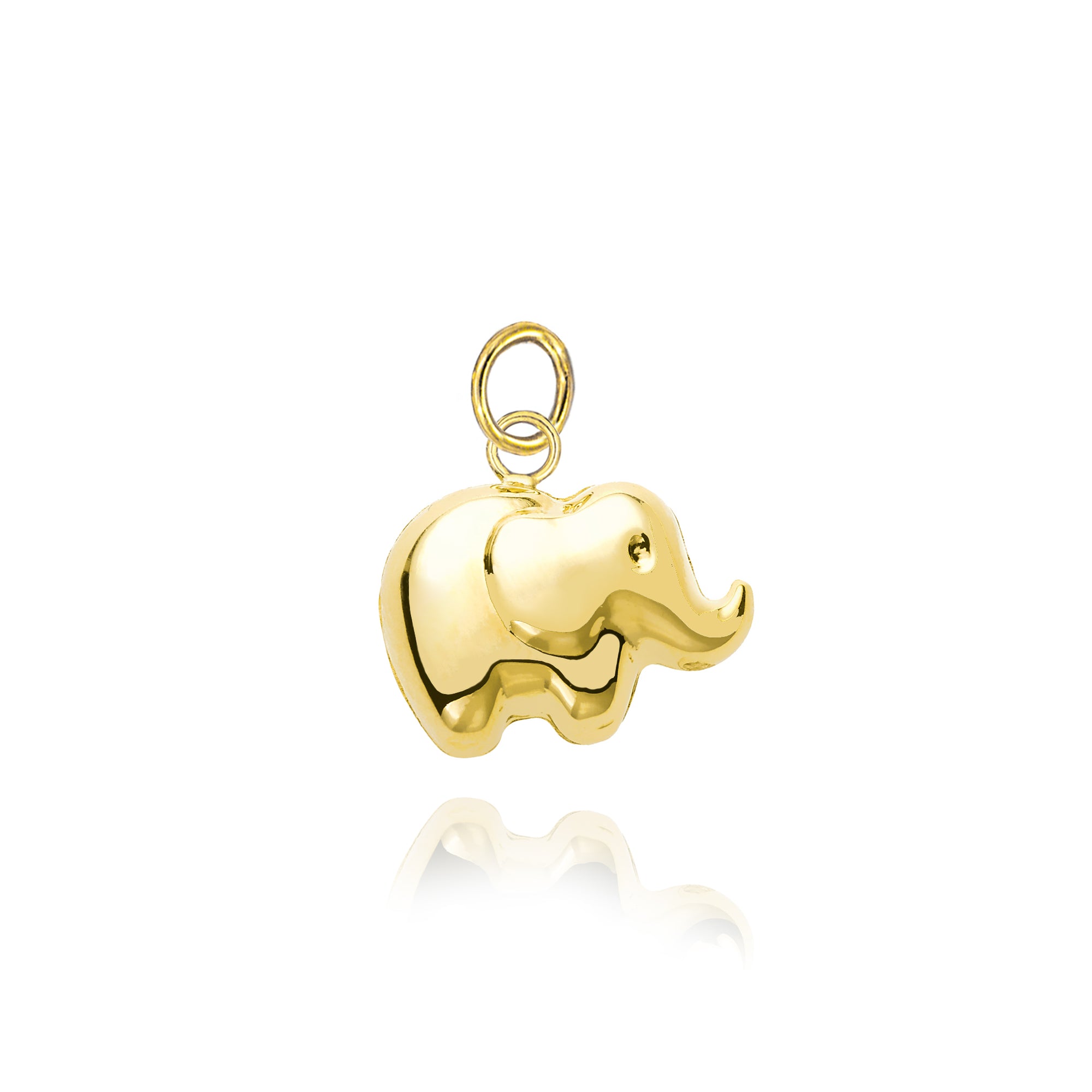 Elephant Pendant in Real Gold 