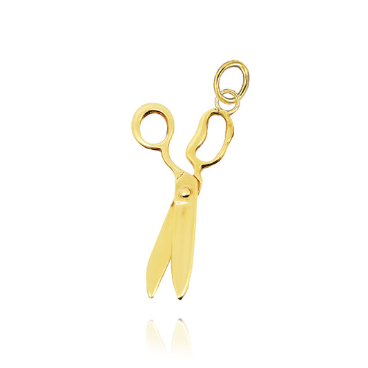 Scissors Pendant in Real Gold