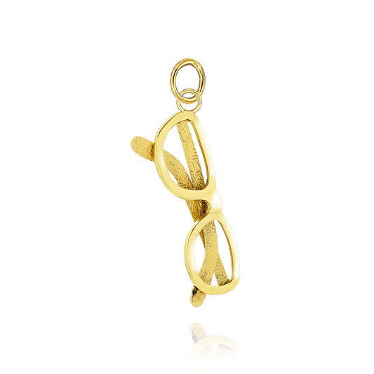 Eyewear Pendant in Real Gold 
