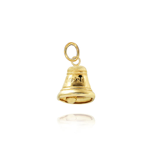 Bell Pendant in Real Gold