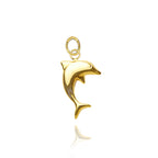 Dolphin Pendant in Real Gold 
