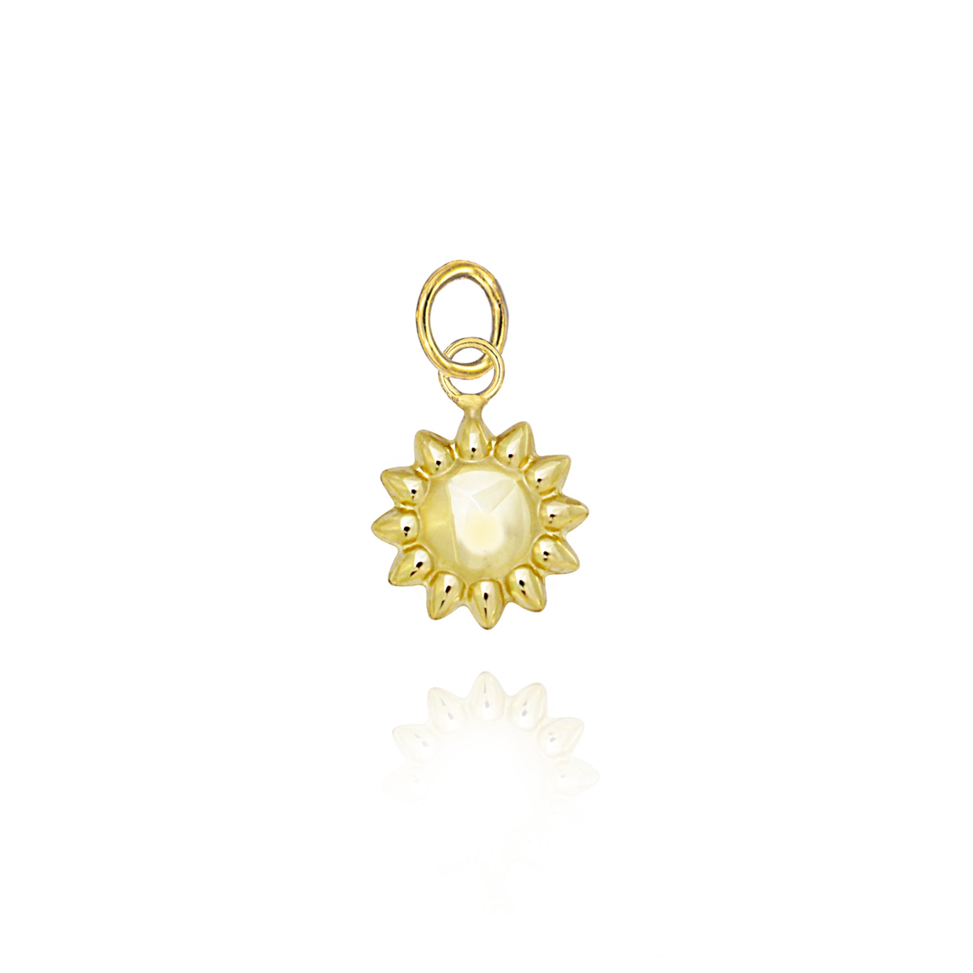 Sun Pendant in Real Gold 