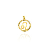 Charm Zodiaco Leone d'Oro Vero