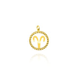 Charm Zodiaco Ariete d'Oro Vero