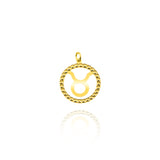 Charm Zodiaco Toro d'Oro Vero