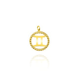 Charm Zodiaco Gemelli d'Oro Vero