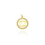 Charm Zodiaco Cancro d'Oro Vero