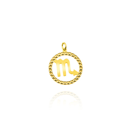 Charm Zodiaco Scorpione d'Oro Vero