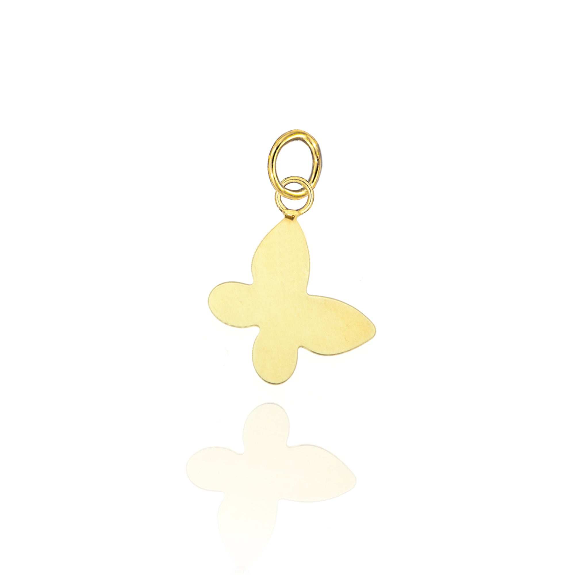 Butterfly Pendant in Real Gold 