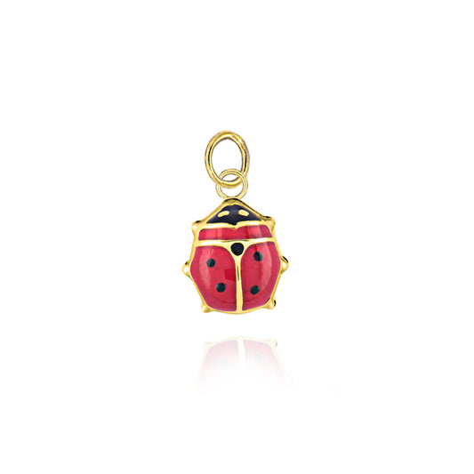 Charm Coccinella d'Oro Vero