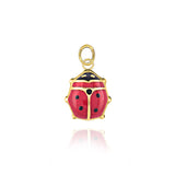 Ladybug Pendant in Real Gold 