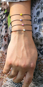Bracciale Coccinella con cordino