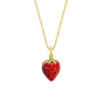 Collana Fragola in Oro e Smalto