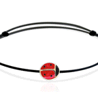 Bracciale Coccinella con cordino