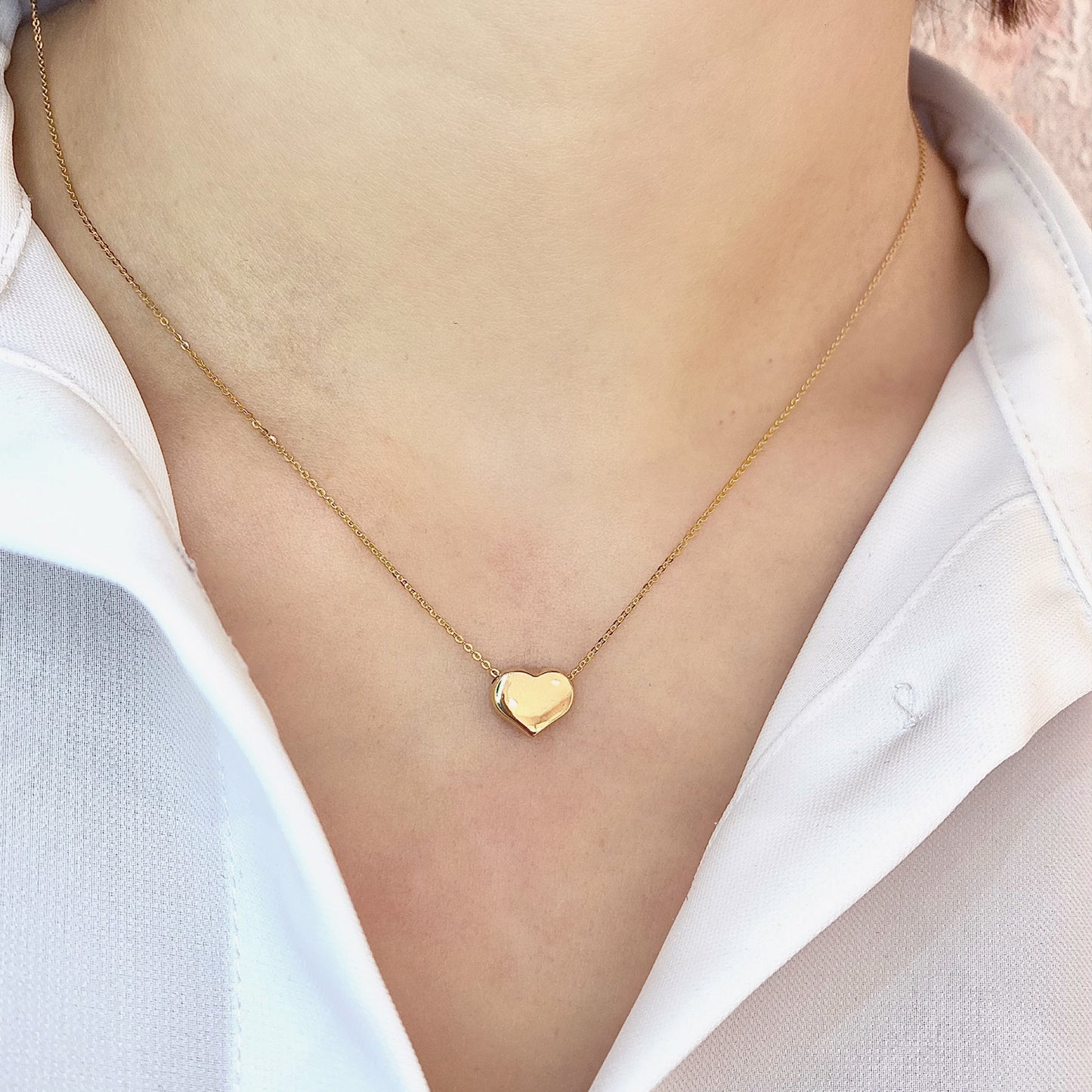 Collana Cuore d'Oro Vero