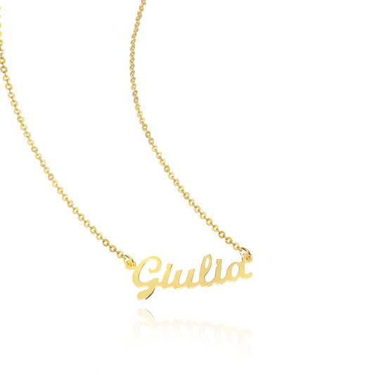 Collana Nome d'Oro Vero