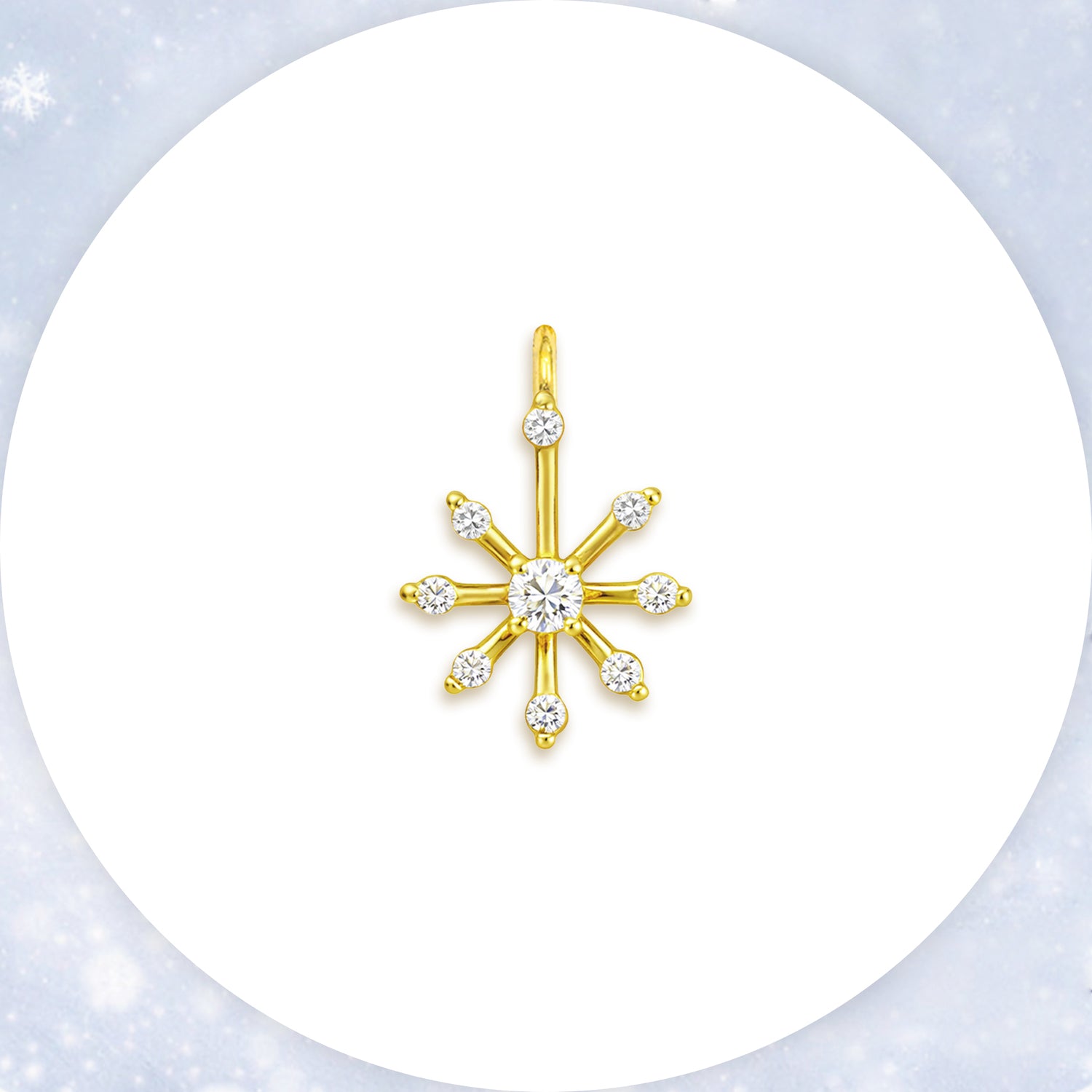 Charm Fiocco di Neve in Oro - LIMITED EDITION