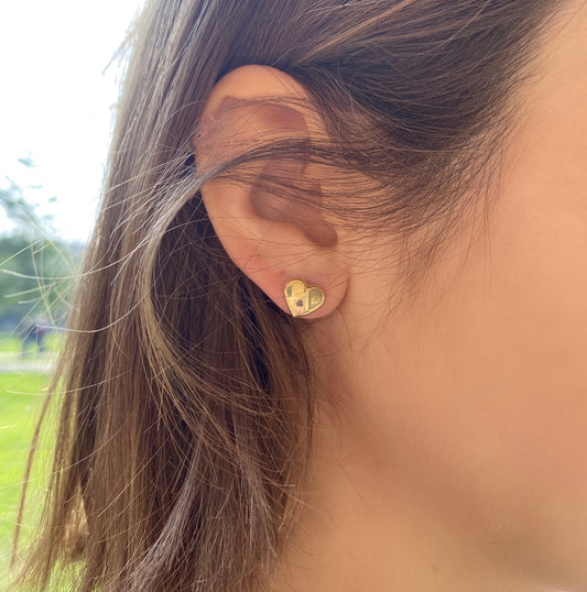 Orecchini Cuore d'Oro Vero