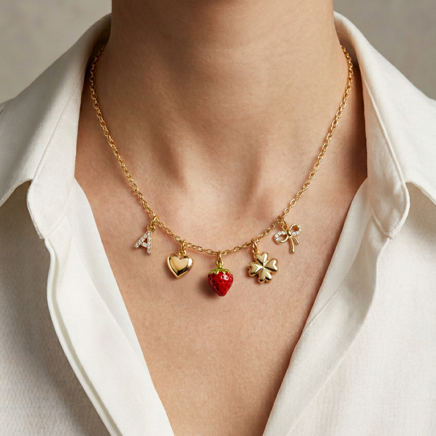 Collana Dolcezza in Oro e Zirconi