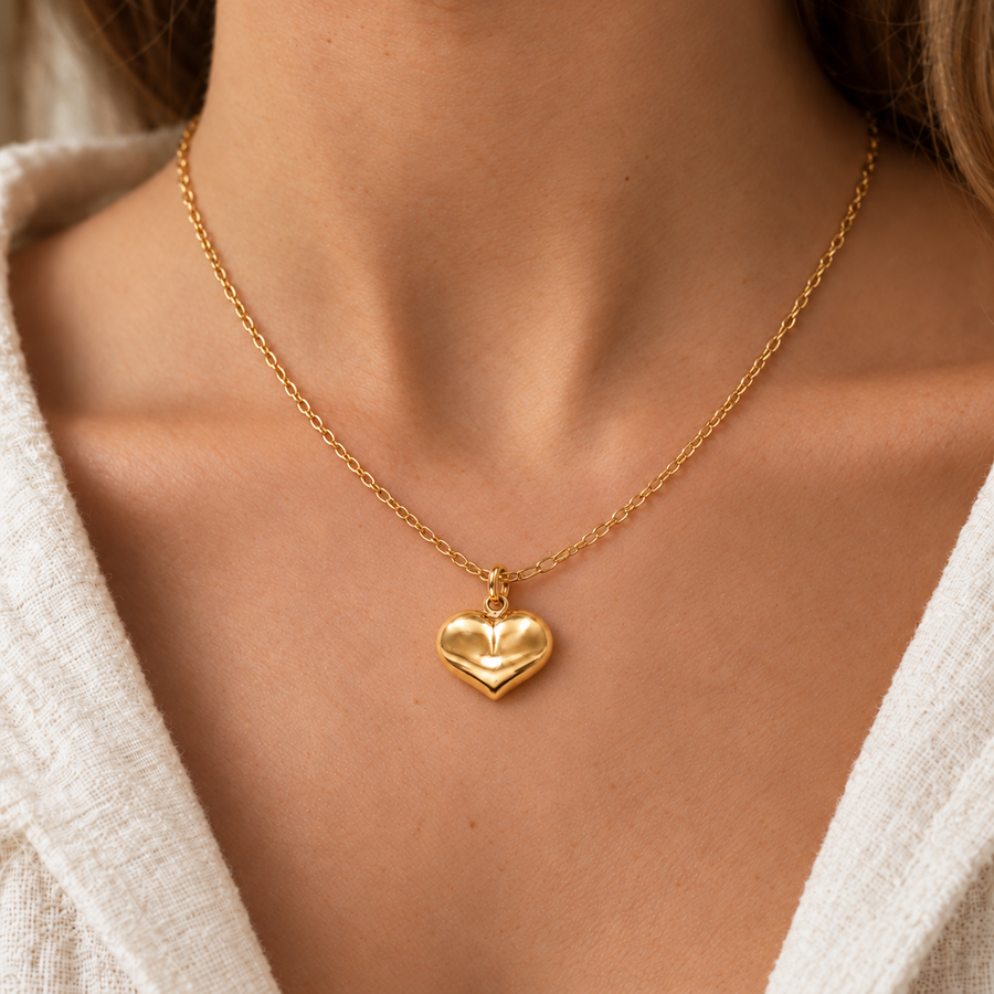 Collar Corazón en Oro