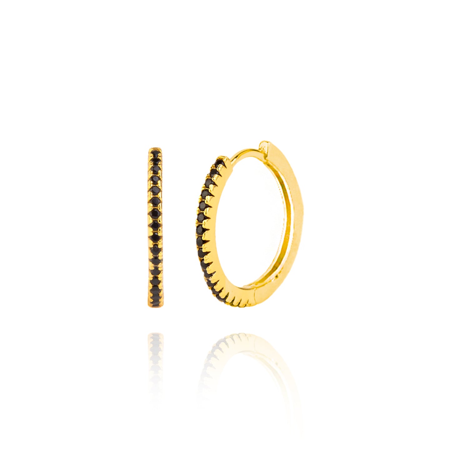 Multicolor Zircon Earrings in Real Gold