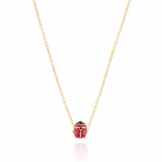 Collana Coccinella d'Oro Vero