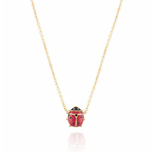 Collana Coccinella d'Oro Vero