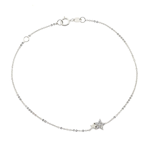 Bracciale Stella d'Oro Vero e Zirconi