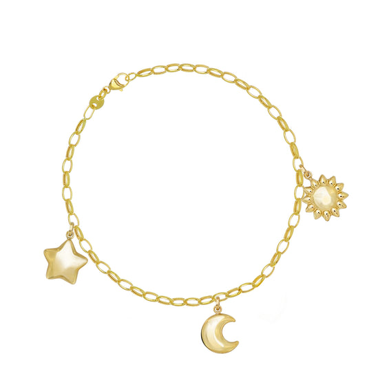 Infinity Bracelet in Real Gold 