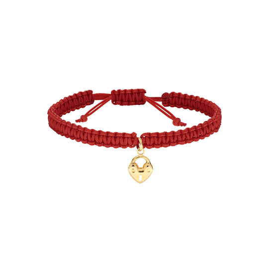 Bracciale Cuore Lucchetto d'Oro Vero