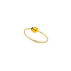 Ladybug ring in Real Gold