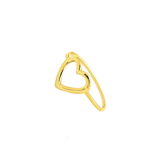 Anello Cuore d'Oro Vero