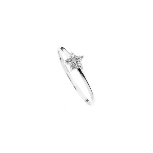 Anello Stella d'Oro Vero e Zirconi