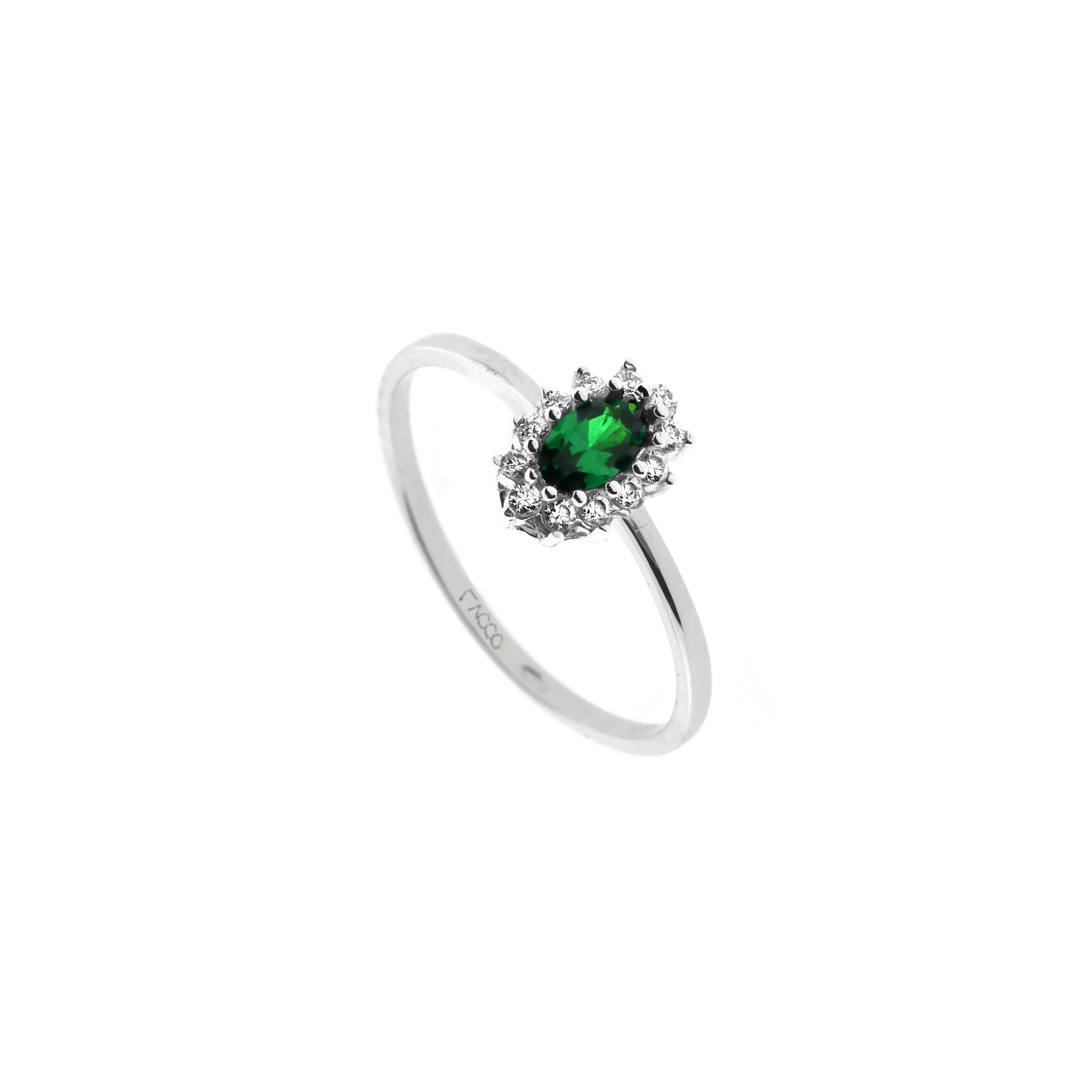 Anello GEMME in Oro e Zirconi