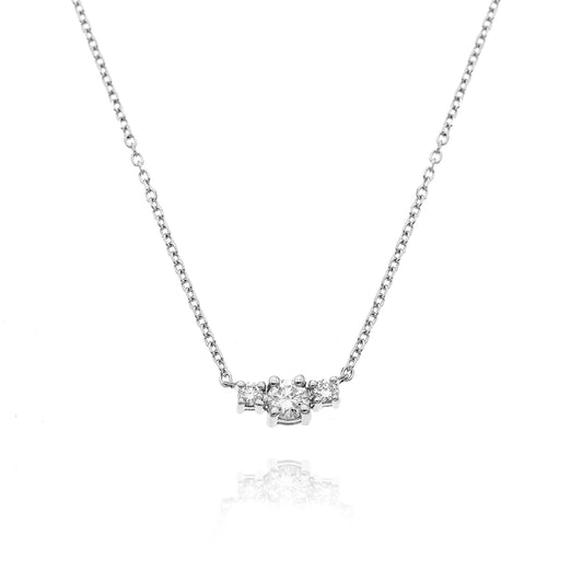 Luce d'Oro Necklace with 100% Natural Diamonds P.Ct 14