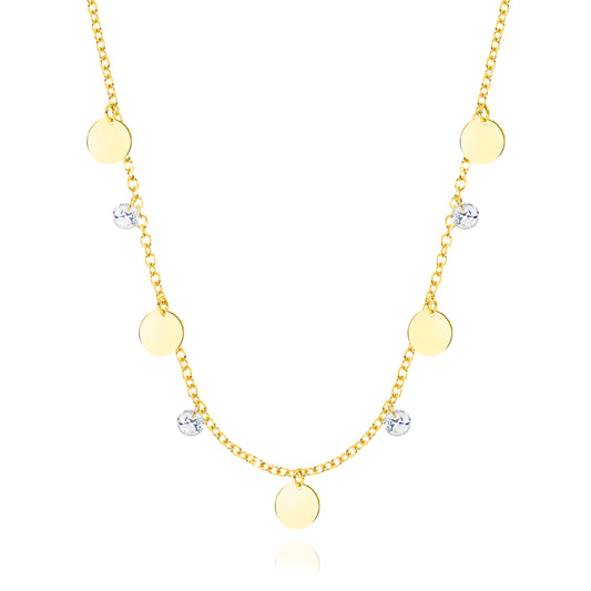 Collana Luce d'Oro Vero e Zirconi
