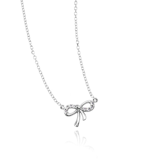 Collana Infinito d'Oro Vero e Zirconi