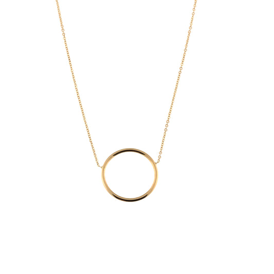 Circle Necklace in Real Gold