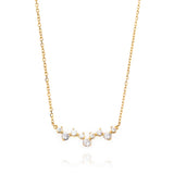 Luce necklace in real gold and zircons