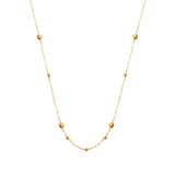 Real Gold Sphere Necklace 